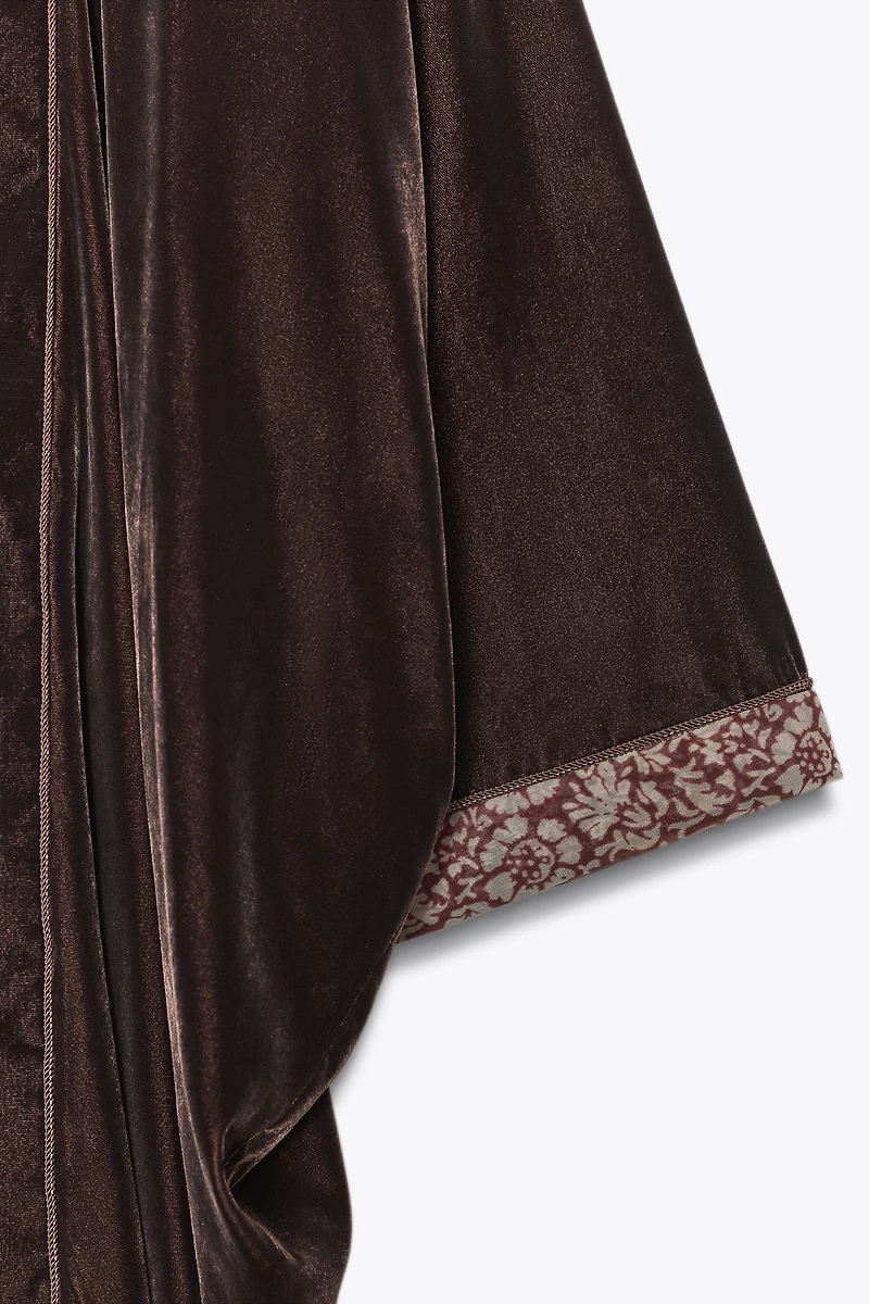 KIMONO EN VELOURS ZW COLLECTION