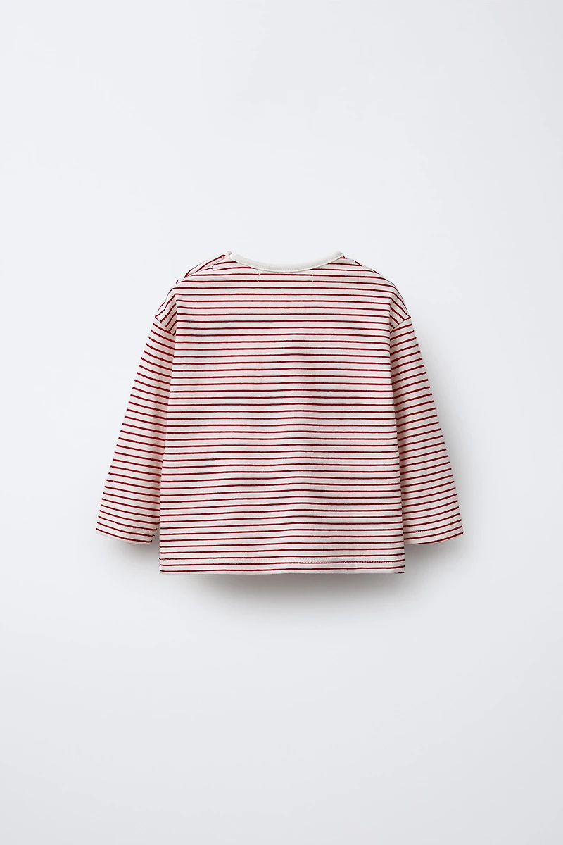 THREE-PACK OF STRIPED AND SOLID T-SHIRTS