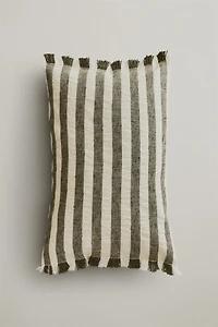 STRIPED THROW PILLOW COVER