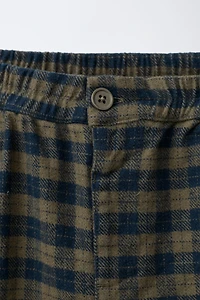 PANTALON BALLON À CARREAUX SOFT TOUCH