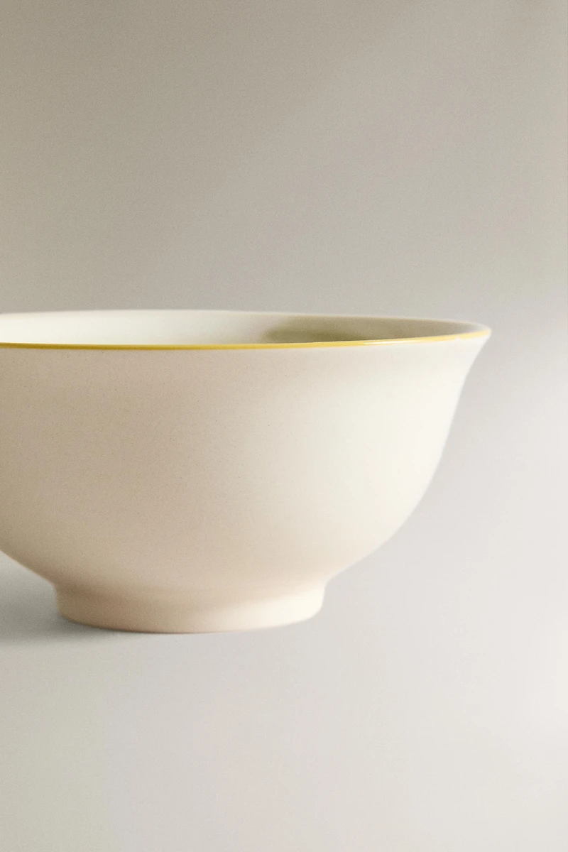 STONEWARE BOWL WITH ICE CREAM DESIGN