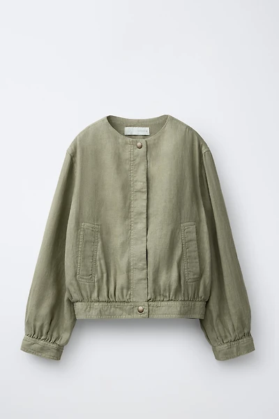 BLOUSON 100 % LIN