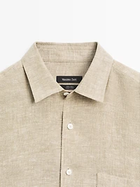 100% linen regular fit shirt