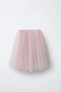 LONG MULTILAYERED TULLE SKIRT