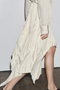 ZW COLLECTION ASYMMETRIC PLEATED SKIRT
