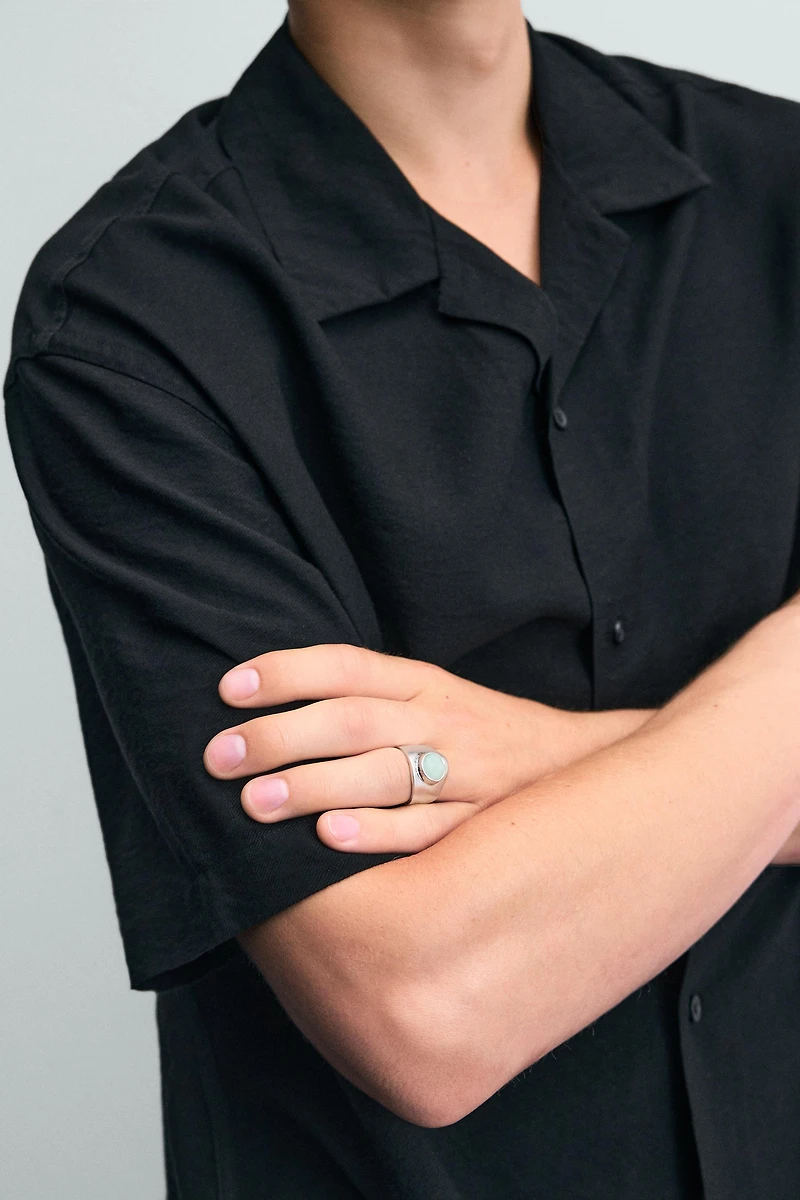 STONE SIGNET RING