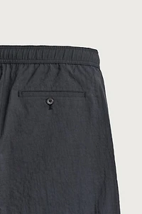 STRAIGHT FIT SEERSUCKER PANTS