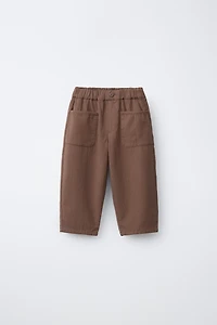 STRAIGHT LEG PANTS WITH POCKETS