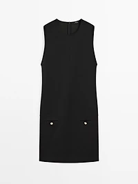 Short dress with button details