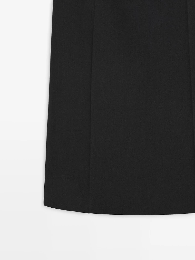 Wool blend mini dress