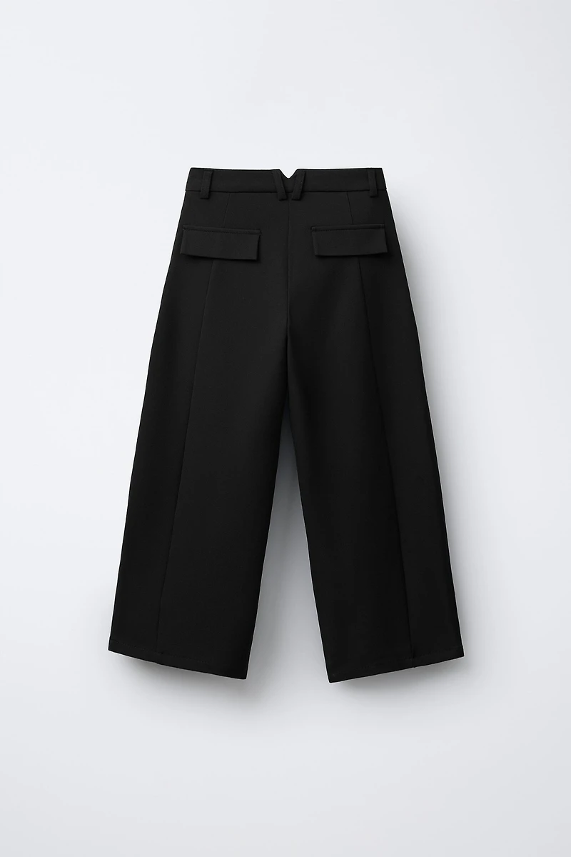 PLEATED BARREL PANTS