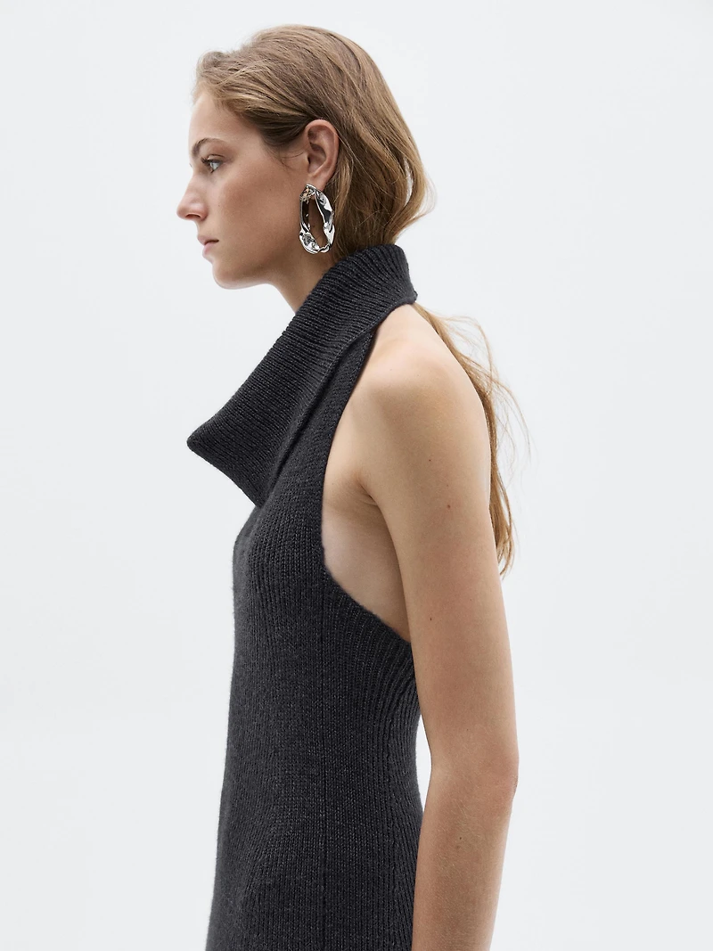 Knit halter midi dress - LIMITED