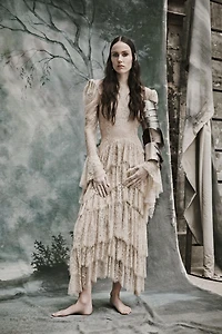 LACE RUFFLE DRESS ZW COLLECTION LIMITED EDITION