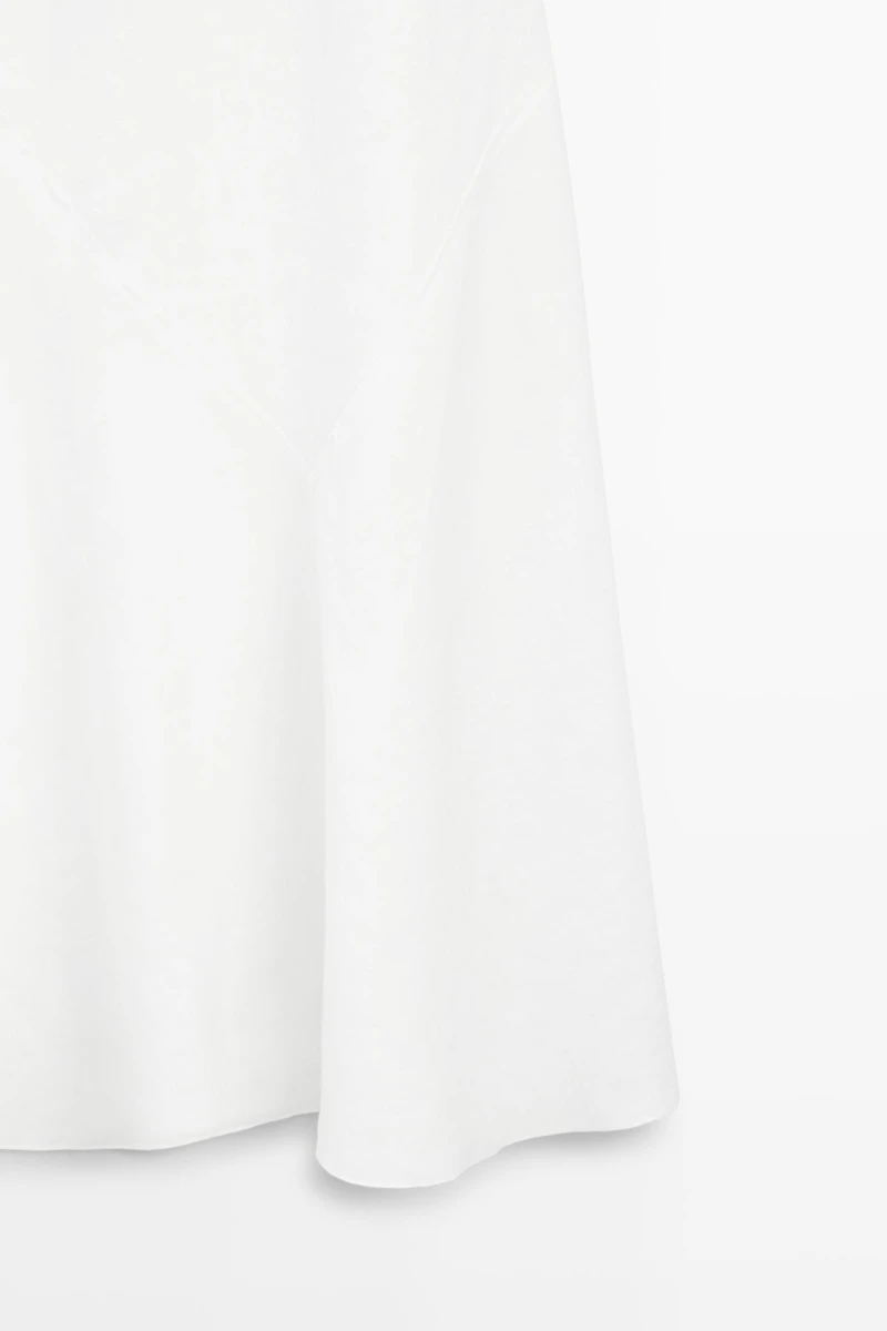 Flowing 100% linen midi dress