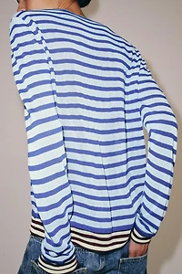 PULL EN MAILLE À RAYURES