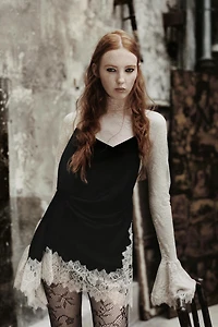 ROBE COURTE EN MATIÈRES VARIÉES ZW COLLECTION LIMITED EDITION