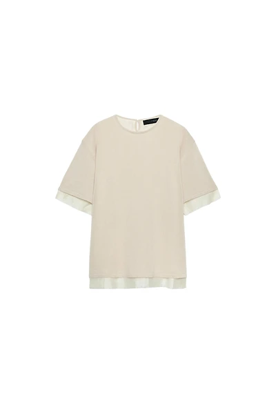 COMBINATION KNIT TOP