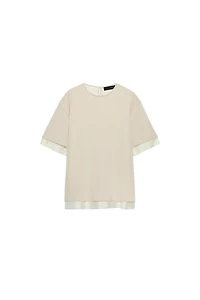 COMBINATION KNIT TOP