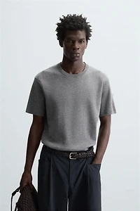 RELAXED FIT KNIT T-SHIRT
