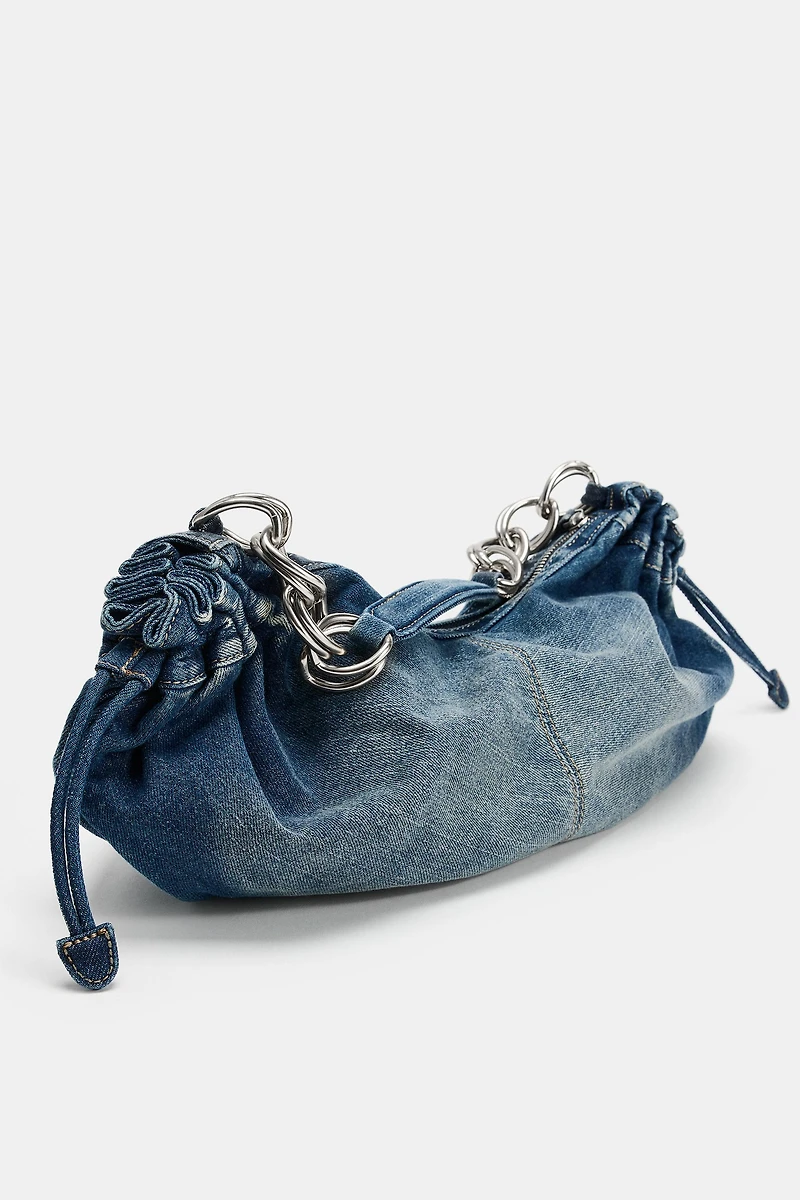 DENIM SHOULDER BAG