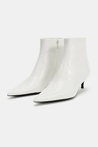 POINTED HEEL ANKLE BOOTS
