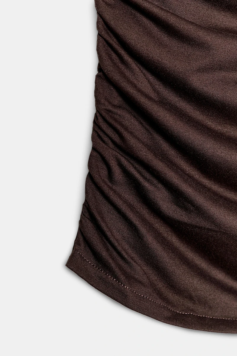 DRAPED RUCHED TOP