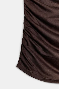 DRAPED RUCHED TOP