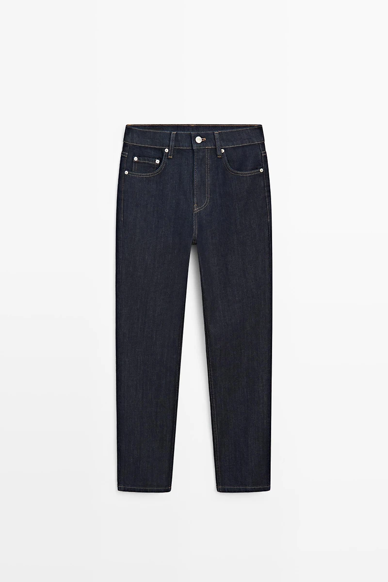 Jean slim cropped taille moyenne