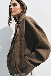 BLOUSON BOMBER LIN POCHE ZW COLLECTION