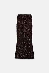 LONG SEQUIN SKIRT