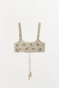LIMITED EDITION BEADED CROCHET BRA