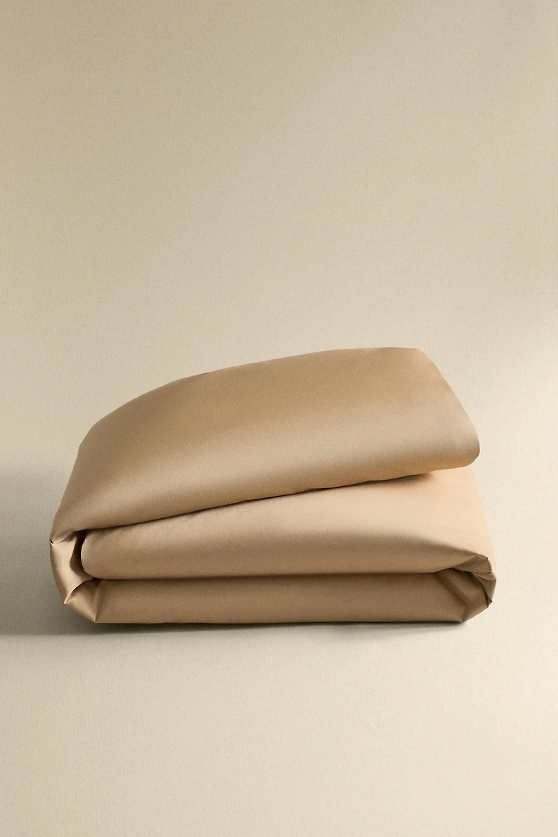 HOUSSE DE COUETTE SATIN DOUBLE FESTON
