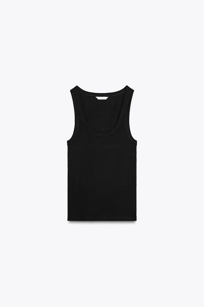 STRAPPY RIB TOP