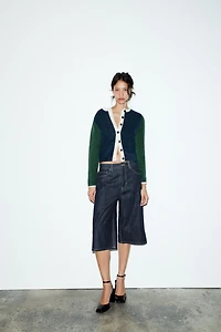 GILET EN MAILLE COLOR BLOCK