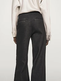 High-waist wide-leg jeans