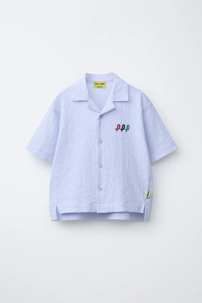 PENN © TEXTURED STRIPED SHIRT