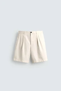 BERMUDA COUPE DÉCONTRACTÉE PLIS AARON LEVINE X ZARA