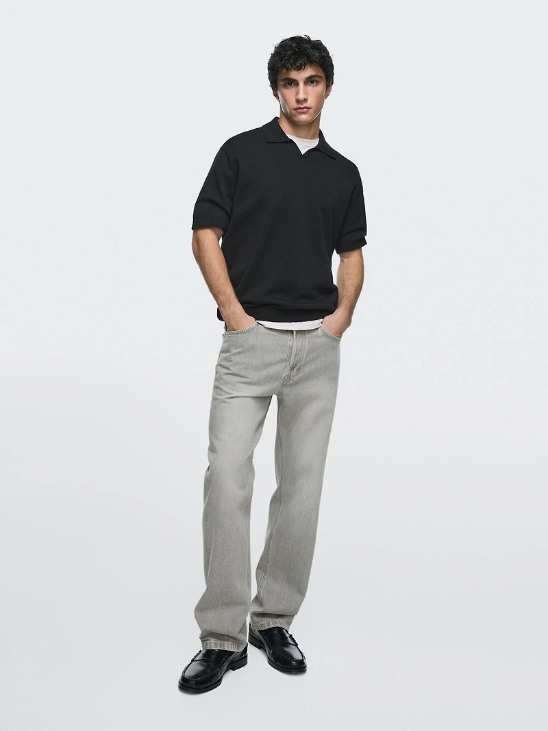 Straight-leg jeans