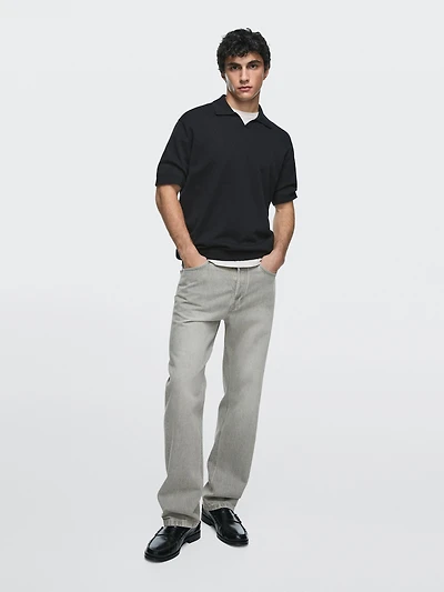 Straight-leg jeans