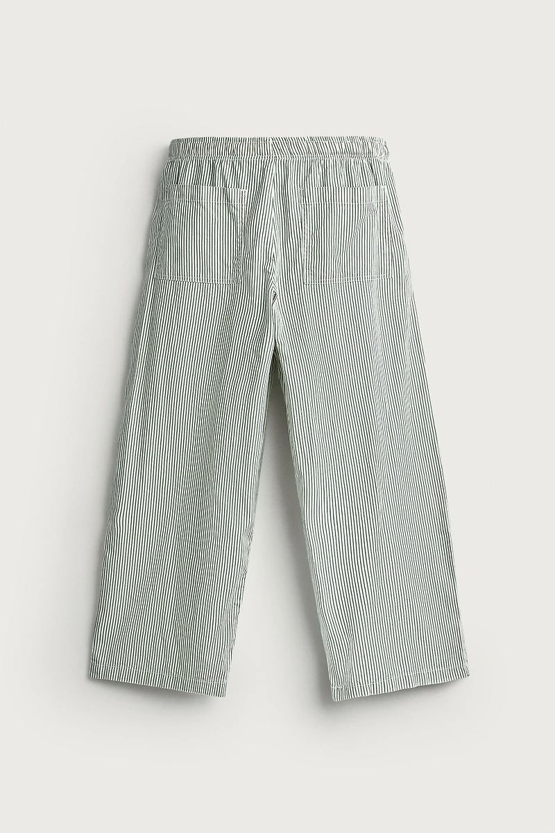 STRIPED BAGGY FIT PANTS