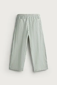 STRIPED BAGGY FIT PANTS