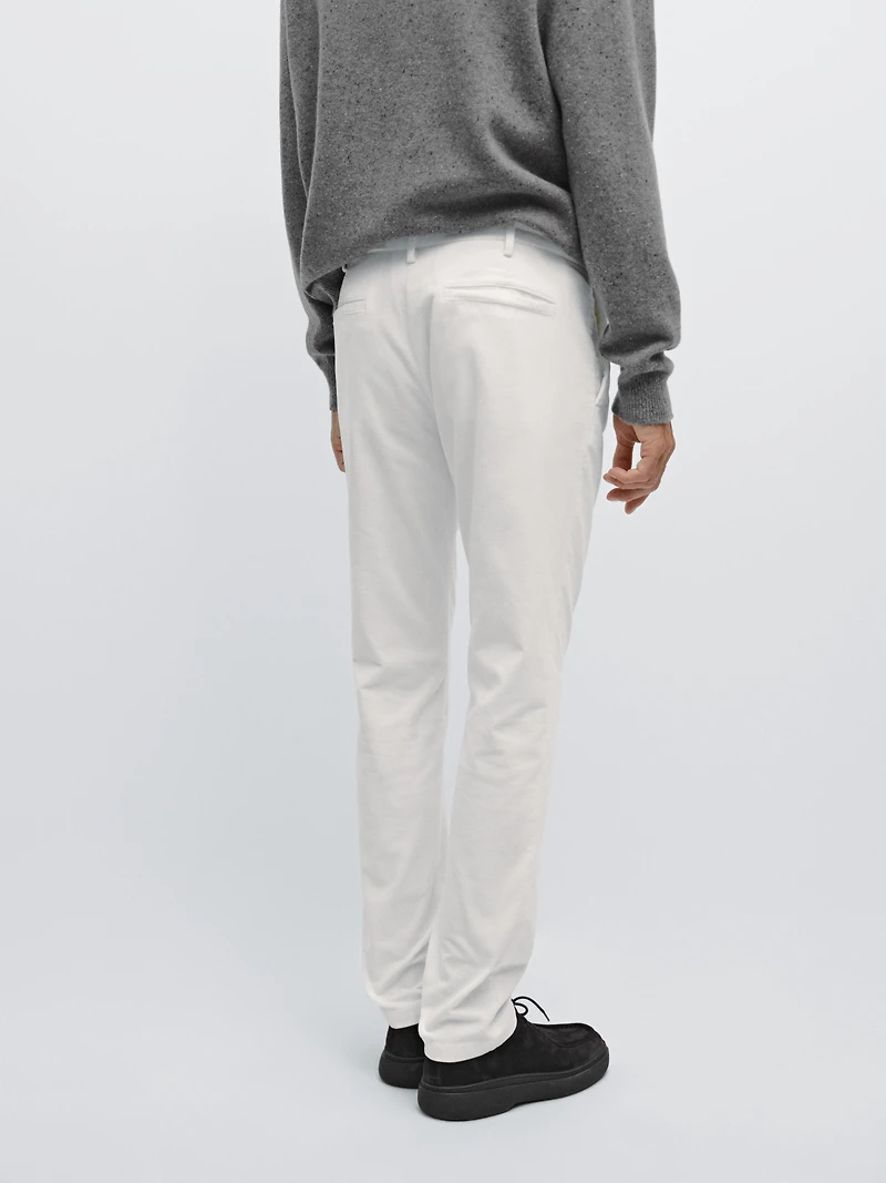 Slim fit corduroy trousers