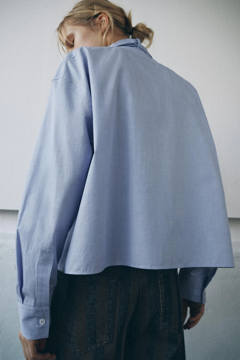 ZW COLLECTION BOW SHIRT