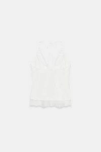 TOP HALTER BIMATIÈRE EN DENTELLE