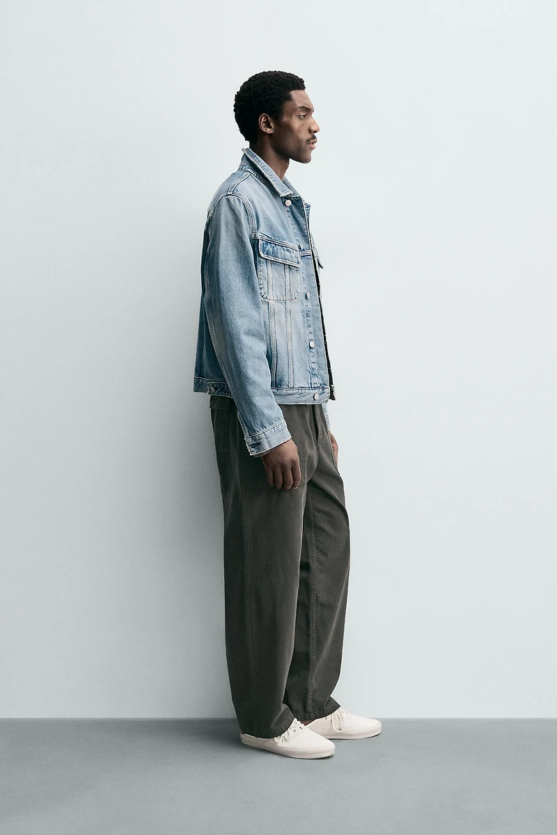 PANTALON COUPE DÉCONTRACTÉE À PASSANTS