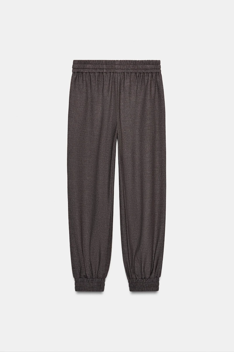 JOGGER PANTS WITH ELASTIC CUFFS