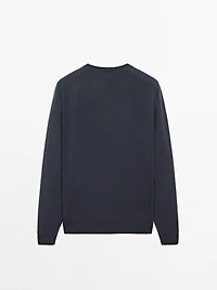 Pull en maille de cachemire à col rond