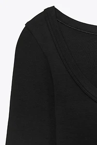 LONG SLEEVE RIB T-SHIRT