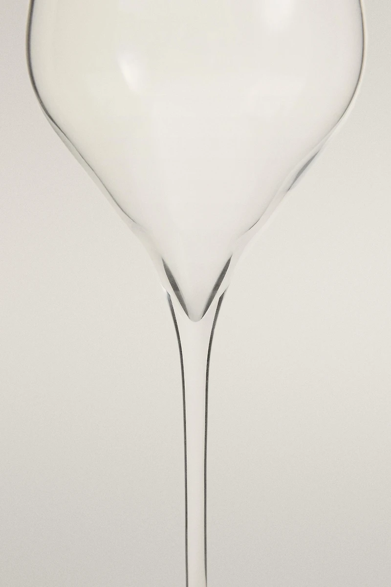 PLAIN CRYSTALLINE FLUTE GLASS