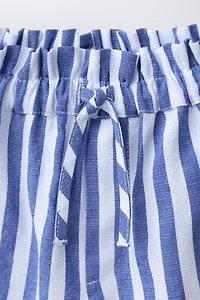 STRIPED PIPING SHORTS